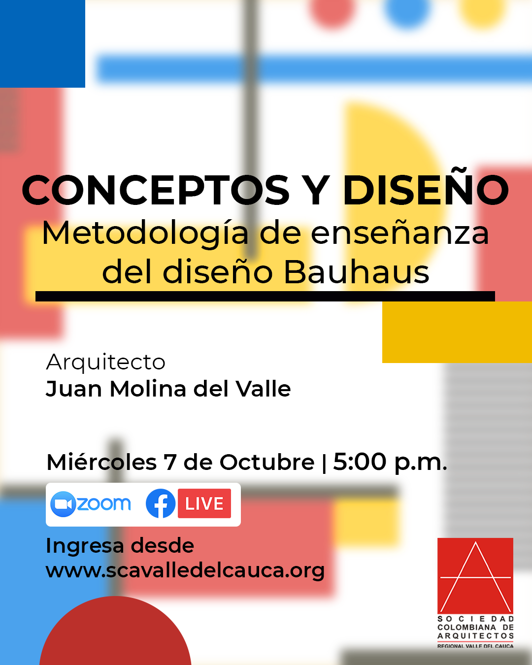 Webinar METODOLOGÍA DE ENSEÑANZA DEL DISEÑO BAUHAUS – CONCEPTOS Y DISEÑO