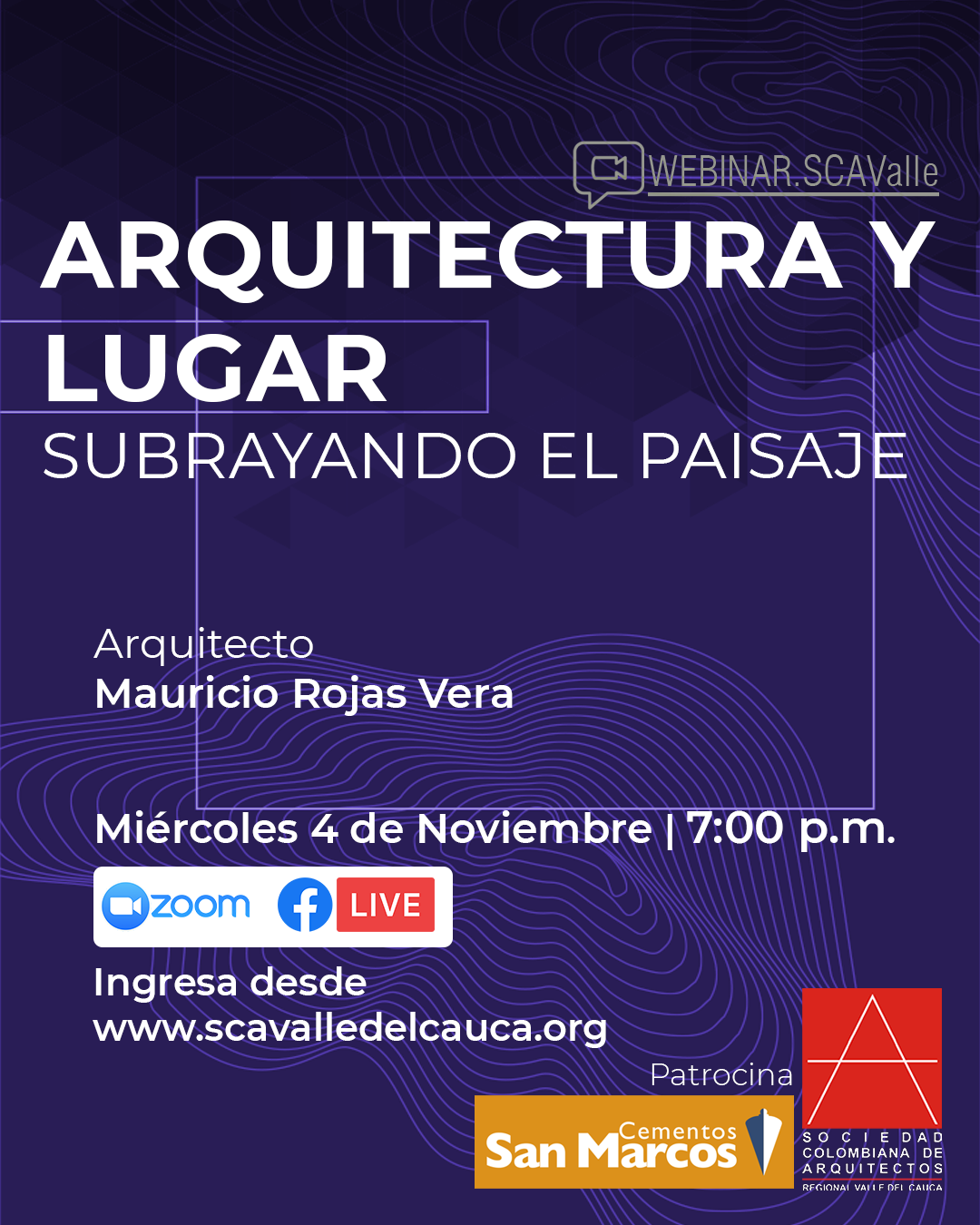 Webinar ARQUITECTURA Y LUGAR Subrayando el paisaje